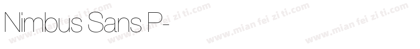 Nimbus Sans P字体转换